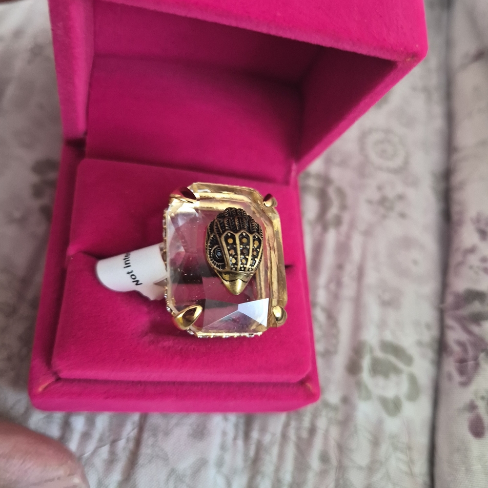Kurt Geiger Gold and Silver Eagle Head Ring